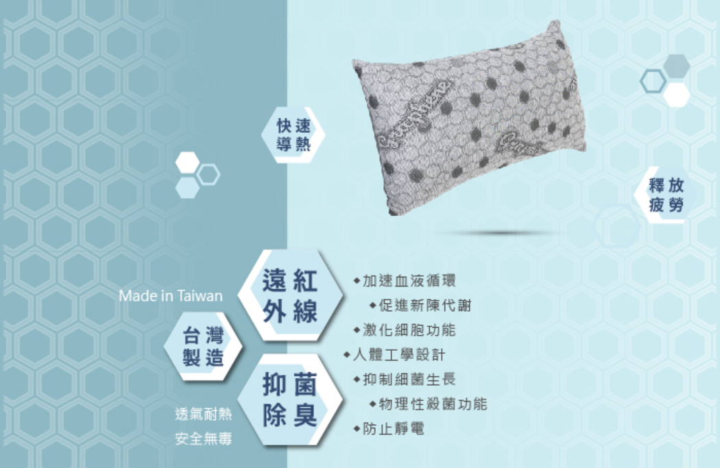 高彈力6D石墨烯獨立筒枕